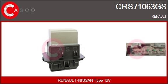 Casco CRS71063GS Резистор, компресор салону CRS71063GS: Приваблива ціна - Купити у Польщі на 2407.PL!