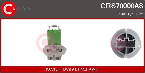 Casco CRS70000AS Резистор, компресор салону CRS70000AS: Приваблива ціна - Купити у Польщі на 2407.PL!