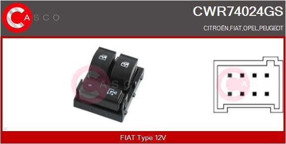 Casco CWR74024GS Блок кнопок склопідйомників CWR74024GS: Приваблива ціна - Купити у Польщі на 2407.PL!
