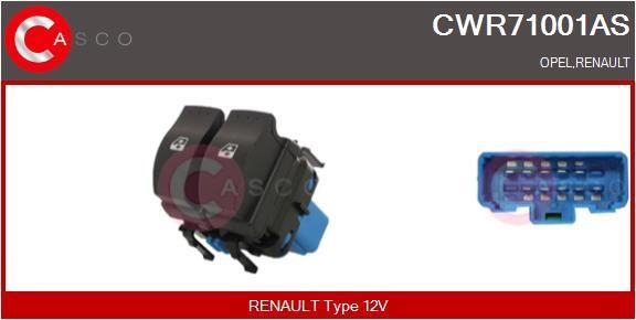 Casco CWR71001AS Window regulator button block CWR71001AS: Buy near me in Poland at 2407.PL - Good price!