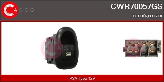 Casco CWR70057GS Power window button CWR70057GS: Buy near me in Poland at 2407.PL - Good price!