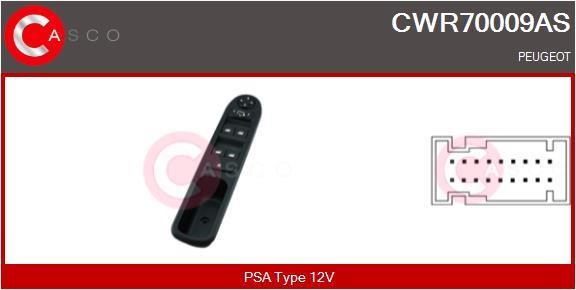 Casco CWR70009AS Window regulator button block CWR70009AS: Buy near me at 2407.PL in Poland at an Affordable price!