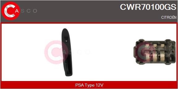 Casco CWR70100GS Power window button CWR70100GS: Buy near me in Poland at 2407.PL - Good price!