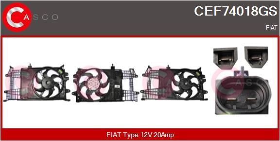 Casco CEF74018GS Электродвигатель, вентилятор радиатора CEF74018GS: Отличная цена - Купить в Польше на 2407.PL!