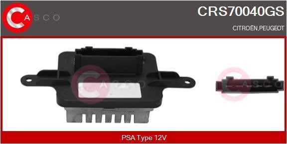 Casco CRS70040GS Сопротивление, вентилятор салона CRS70040GS: Отличная цена - Купить в Польше на 2407.PL!