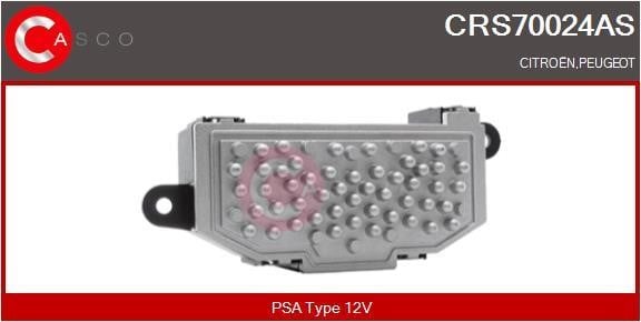 Casco CRS70024AS Резистор, компресор салону CRS70024AS: Приваблива ціна - Купити у Польщі на 2407.PL!