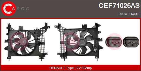 Casco CEF71026AS Электродвигатель, вентилятор радиатора CEF71026AS: Отличная цена - Купить в Польше на 2407.PL!