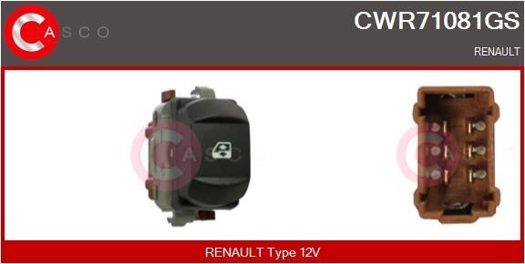 Casco CWR71081GS Power window button CWR71081GS: Buy near me in Poland at 2407.PL - Good price!