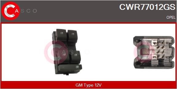 Casco CWR77012GS Window regulator button block CWR77012GS: Buy near me in Poland at 2407.PL - Good price!