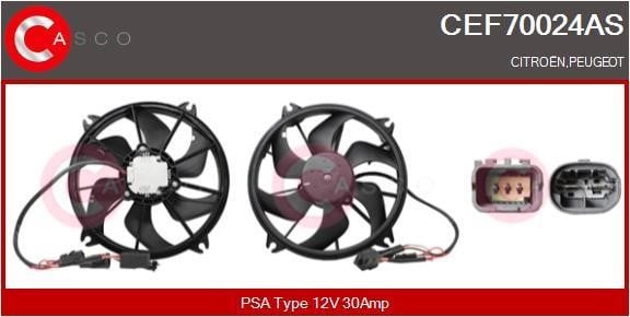 Casco CEF70024AS Электродвигатель, вентилятор радиатора CEF70024AS: Отличная цена - Купить в Польше на 2407.PL!