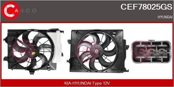 Casco CEF78025GS Электродвигатель, вентилятор радиатора CEF78025GS: Отличная цена - Купить в Польше на 2407.PL!