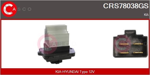 Casco CRS78038GS Resistor, interior blower CRS78038GS: Buy near me in Poland at 2407.PL - Good price!