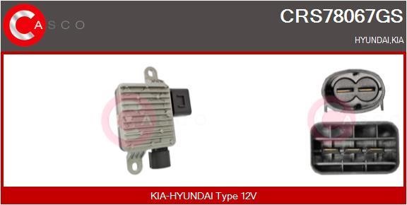 Casco CRS78067GS Додатковий резистор, електродвигун вентилятора радіатора CRS78067GS: Приваблива ціна - Купити у Польщі на 2407.PL!