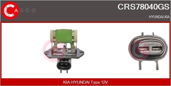 Casco CRS78040GS Дополнительный резистор, электромотор - вентилятор радиатора CRS78040GS: Отличная цена - Купить в Польше на 2407.PL!