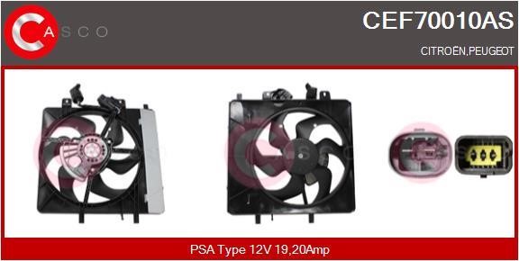 Casco CEF70010AS Electric Motor, radiator fan CEF70010AS: Buy near me at 2407.PL in Poland at an Affordable price!