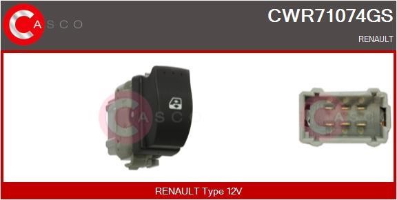 Casco CWR71074GS Power window button CWR71074GS: Buy near me in Poland at 2407.PL - Good price!