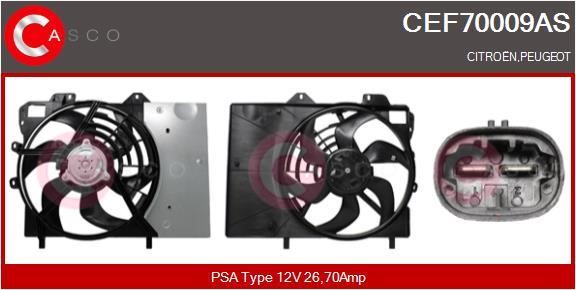 Casco CEF70009AS Electric Motor, radiator fan CEF70009AS: Buy near me in Poland at 2407.PL - Good price!