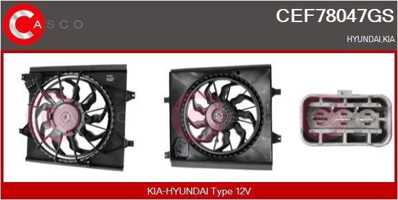 Casco CEF78047GS Electric Motor, radiator fan CEF78047GS: Buy near me in Poland at 2407.PL - Good price!