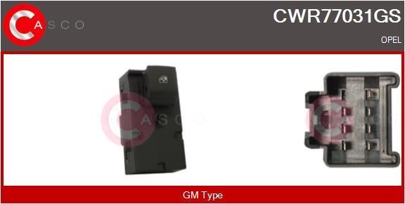 Casco CWR77031GS Power window button CWR77031GS: Buy near me in Poland at 2407.PL - Good price!