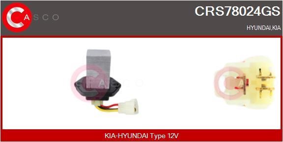 Casco CRS78024GS Resistor, interior blower CRS78024GS: Buy near me in Poland at 2407.PL - Good price!