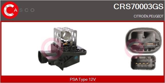 Casco CRS70003GS Vorwiderstand, Elektromotor-Kühlerlüfter CRS70003GS: Kaufen Sie zu einem guten Preis in Polen bei 2407.PL!