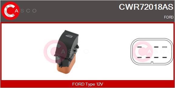 Casco CWR72018AS Power window button CWR72018AS: Buy near me in Poland at 2407.PL - Good price!