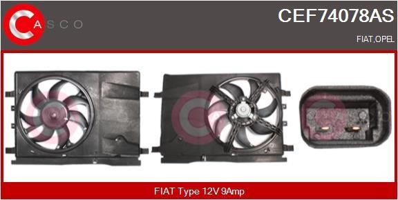 Casco CEF74078AS Электродвигатель, вентилятор радиатора CEF74078AS: Отличная цена - Купить в Польше на 2407.PL!