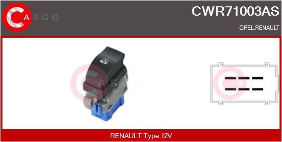 Casco CWR71003AS Power window button CWR71003AS: Buy near me in Poland at 2407.PL - Good price!