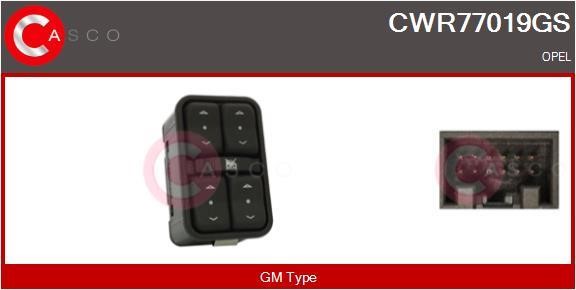 Casco CWR77019GS Кнопка склопідіймача CWR77019GS: Приваблива ціна - Купити у Польщі на 2407.PL!