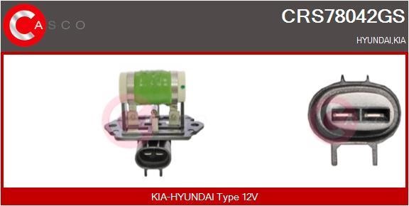 Casco CRS78042GS Дополнительный резистор, электромотор - вентилятор радиатора CRS78042GS: Отличная цена - Купить в Польше на 2407.PL!