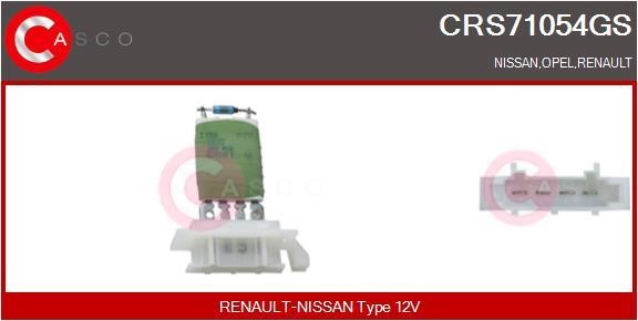 Casco CRS71054GS Resistor, interior blower CRS71054GS: Buy near me in Poland at 2407.PL - Good price!