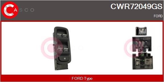 Casco CWR72049GS Блок кнопок склопідйомників CWR72049GS: Приваблива ціна - Купити у Польщі на 2407.PL!