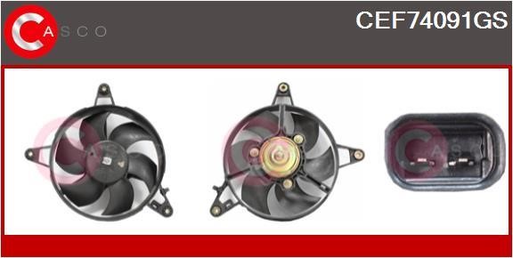 Casco CEF74091GS Електродвигун, вентилятор радіатора CEF74091GS: Приваблива ціна - Купити у Польщі на 2407.PL!