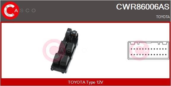 Casco CWR86006AS Блок кнопок склопідйомників CWR86006AS: Приваблива ціна - Купити у Польщі на 2407.PL!