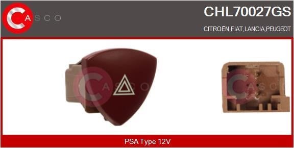 Casco CHL70027GS Кнопка аварийной сигнализации CHL70027GS: Отличная цена - Купить в Польше на 2407.PL!