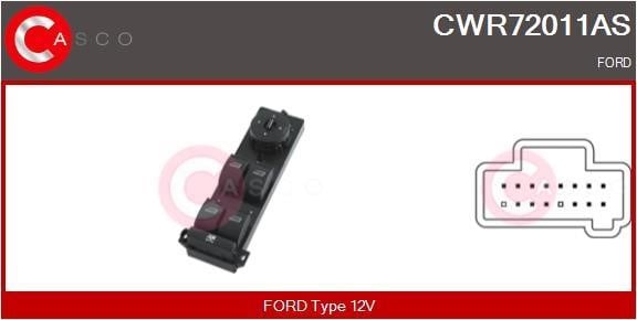 Casco CWR72011AS Window regulator button block CWR72011AS: Buy near me in Poland at 2407.PL - Good price!