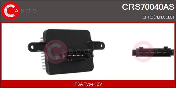 Casco CRS70040AS Резистор, компресор салону CRS70040AS: Приваблива ціна - Купити у Польщі на 2407.PL!