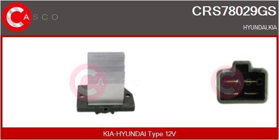 Casco CRS78029GS Resistor, interior blower CRS78029GS: Buy near me in Poland at 2407.PL - Good price!