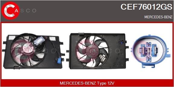 Casco CEF76012GS Електродвигун, вентилятор радіатора CEF76012GS: Приваблива ціна - Купити у Польщі на 2407.PL!