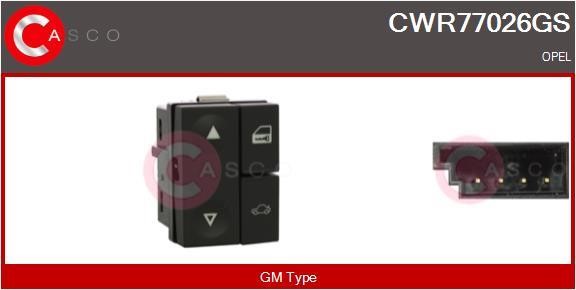 Casco CWR77026GS Кнопка стеклоподъёмника CWR77026GS: Отличная цена - Купить в Польше на 2407.PL!