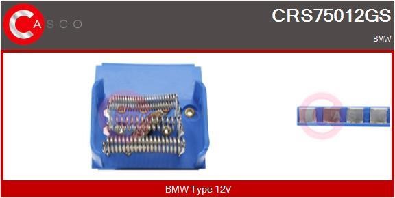 Casco CRS75012GS Резистор, компресор салону CRS75012GS: Приваблива ціна - Купити у Польщі на 2407.PL!
