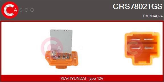 Casco CRS78021GS Резистор, компресор салону CRS78021GS: Приваблива ціна - Купити у Польщі на 2407.PL!