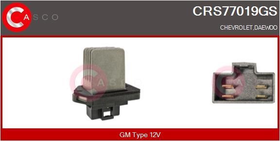 Casco CRS77019GS Resistor, interior blower CRS77019GS: Buy near me in Poland at 2407.PL - Good price!