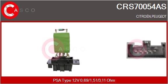 Casco CRS70054AS Сопротивление, вентилятор салона CRS70054AS: Отличная цена - Купить в Польше на 2407.PL!