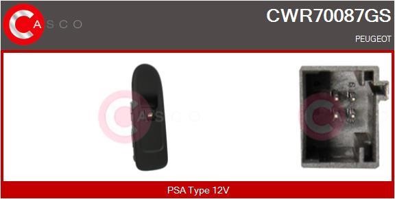 Casco CWR70087GS Power window button CWR70087GS: Buy near me in Poland at 2407.PL - Good price!