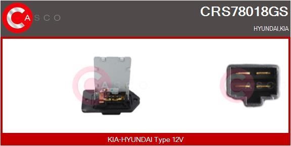 Casco CRS78018GS Резистор, компресор салону CRS78018GS: Приваблива ціна - Купити у Польщі на 2407.PL!