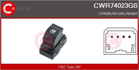 Casco CWR74023GS Przycisk podnośnika szyby CWR74023GS: Dobra cena w Polsce na 2407.PL - Kup Teraz!