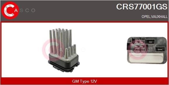 Casco CRS77001GS Resistor, interior blower CRS77001GS: Buy near me in Poland at 2407.PL - Good price!
