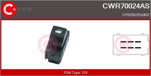 Casco CWR70024AS Window regulator button block CWR70024AS: Buy near me in Poland at 2407.PL - Good price!