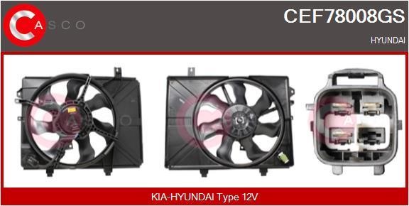 Casco CEF78008GS Электродвигатель, вентилятор радиатора CEF78008GS: Отличная цена - Купить в Польше на 2407.PL!